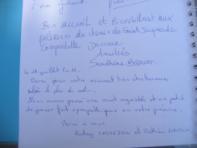 Extraits du Livre d'Or