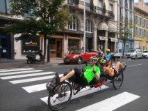 Les pèlerins viennent au Puy...par tous les moyens!