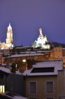 Neige et ballade au Puy-en-Velay