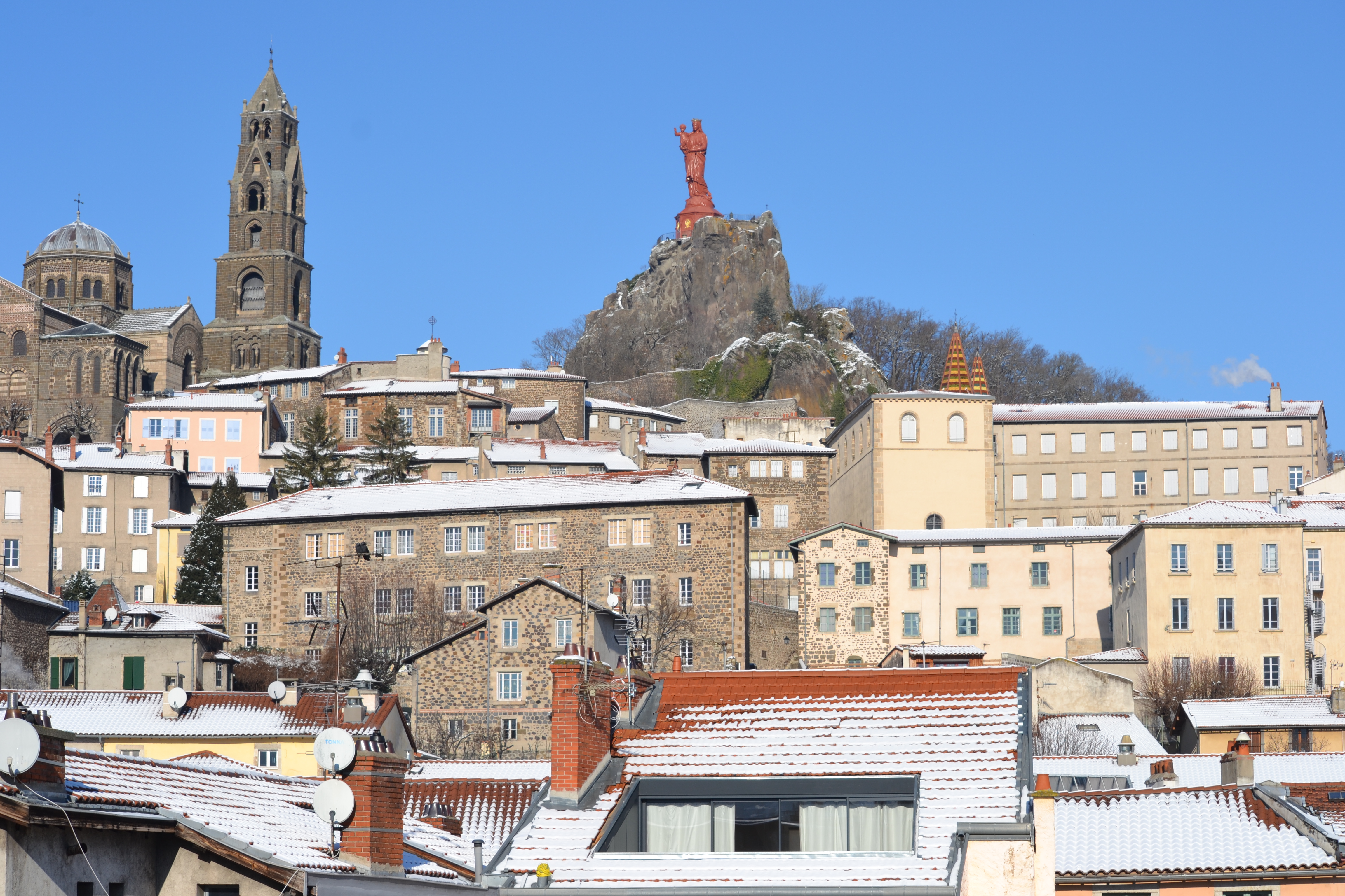 Neige et ballade au Puy-en-Velay